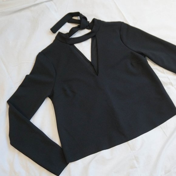 Zara Cut Out Blouse - Picture 1 of 4